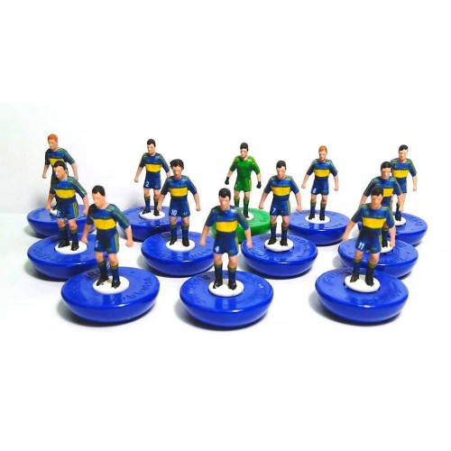Subbuteo Andrew Table Soccer Boca Juniors 1981 on classic Hasbro bases